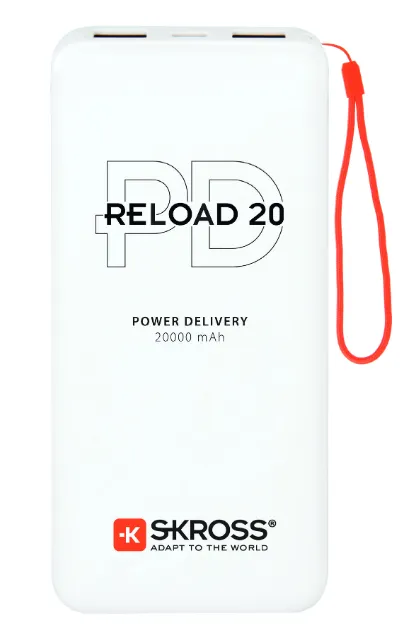 S-Kross Reload PD -varavirtal&auml;hde, 20000 mAh, Valkoinen