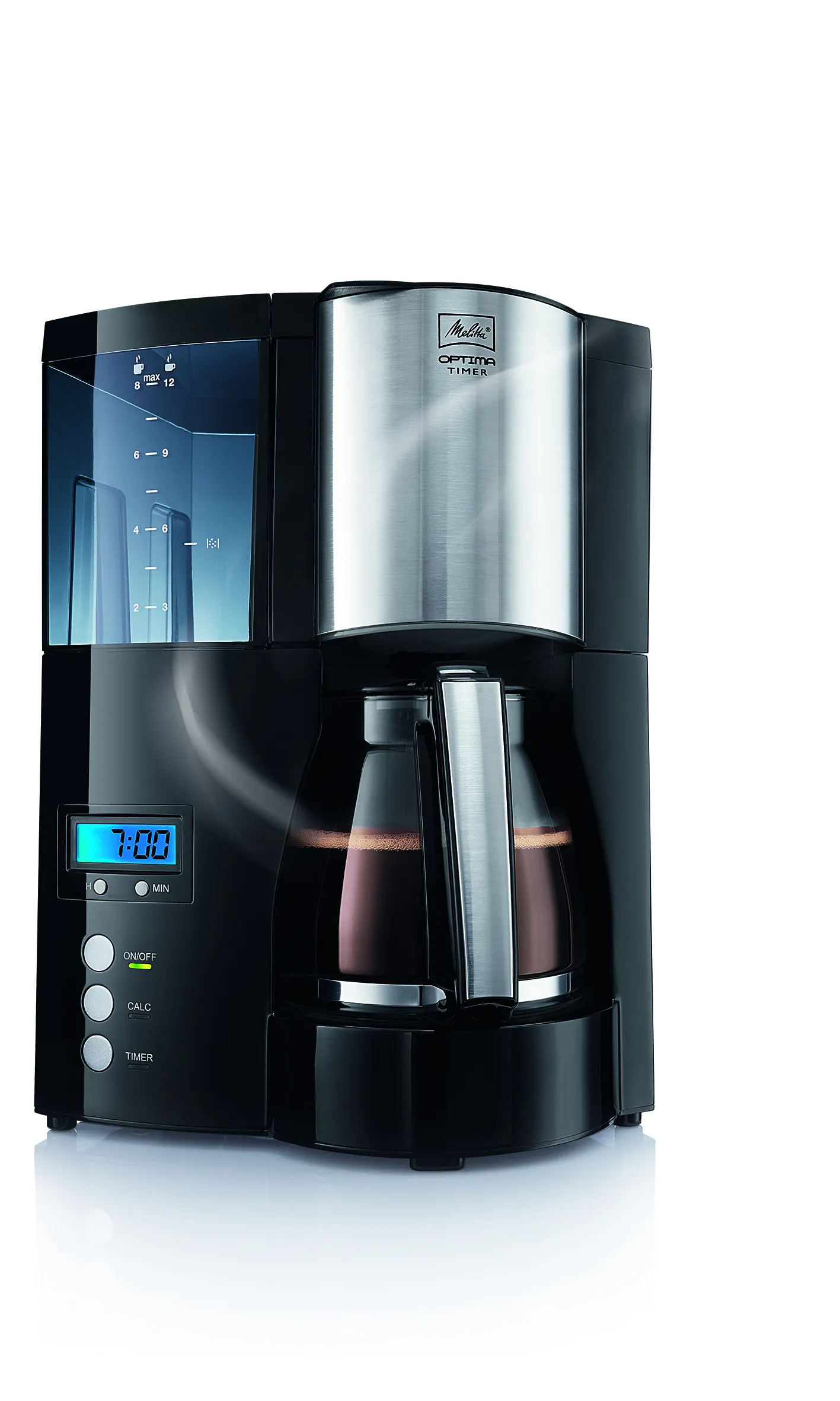 Melitta Kaffemaskin Optima Timer svart/silver