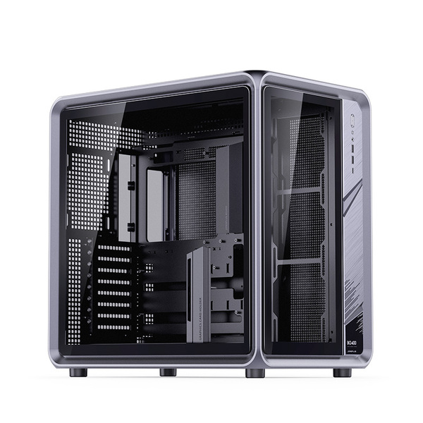 JONSBO BO400 midi-tower chassi med f&ouml;nster, gr&aring;