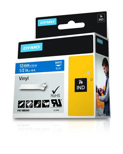 Tape Rhino 12mmx5,5m colour vinyl bl/blu