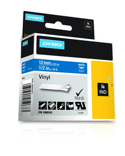 Tape Rhino 12mmx5,5m colour vinyl bl/blu