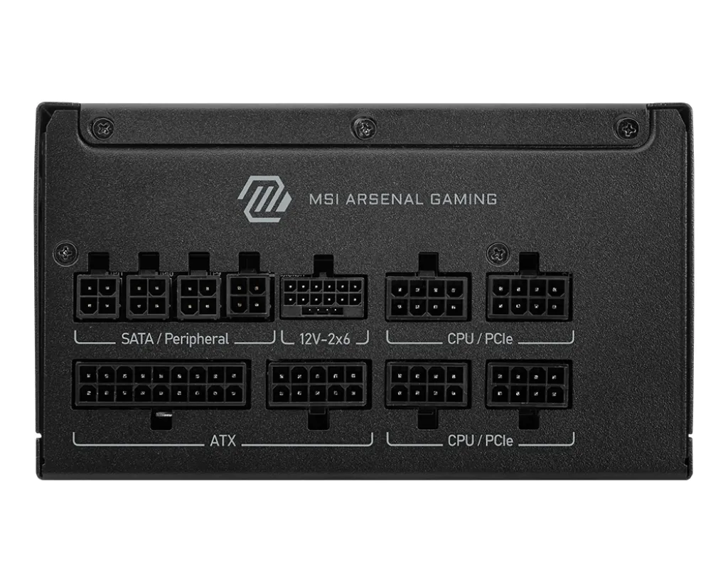 MSI MAG A1000GLS PCIE5 1000W - PSU, 80 Plus Gold