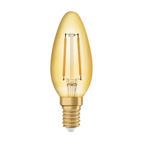 Ledvance LED 1906, Vintage candle, 22W/825 fil, Gold, E14