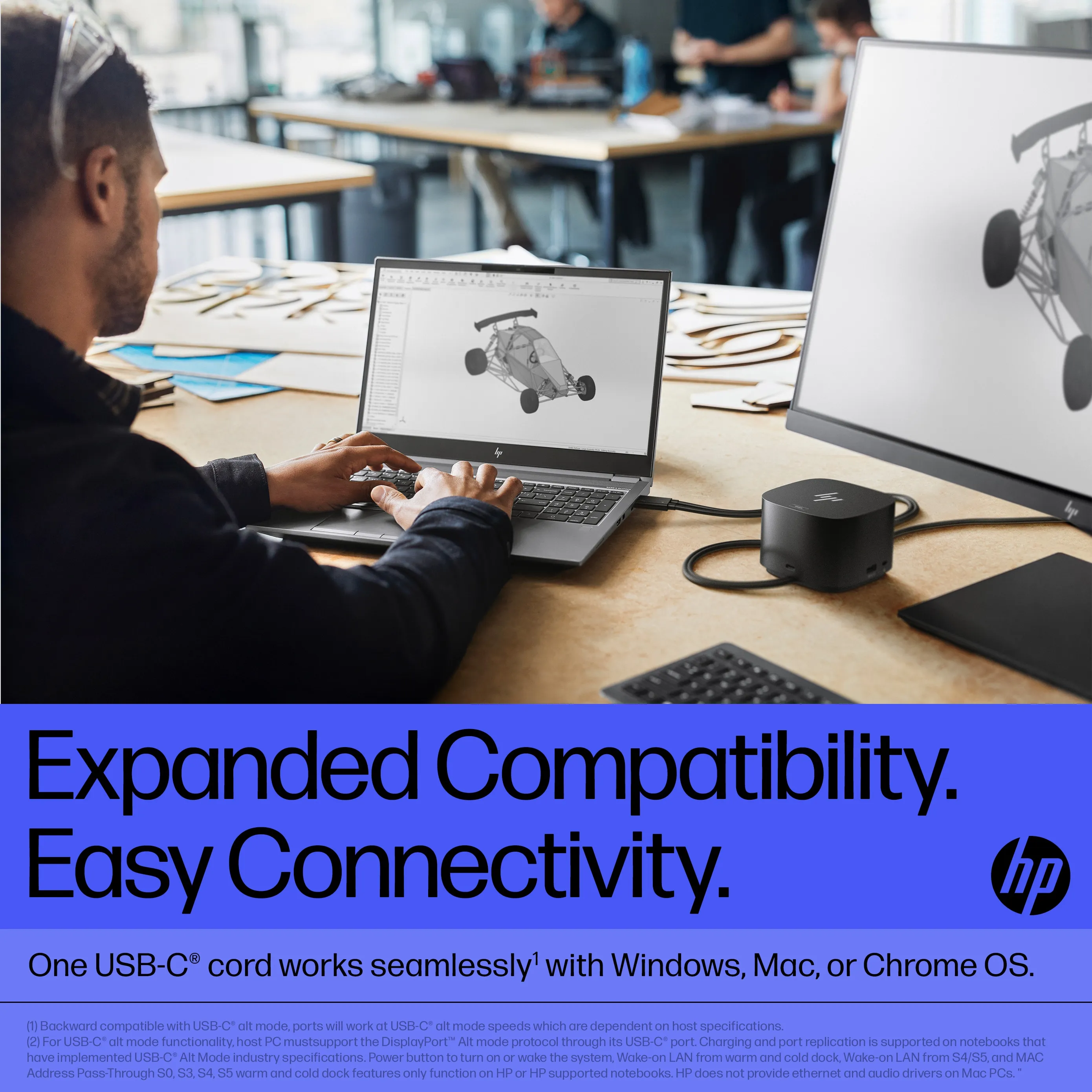 HP TB 280W G4 Dock w/Combo Cable