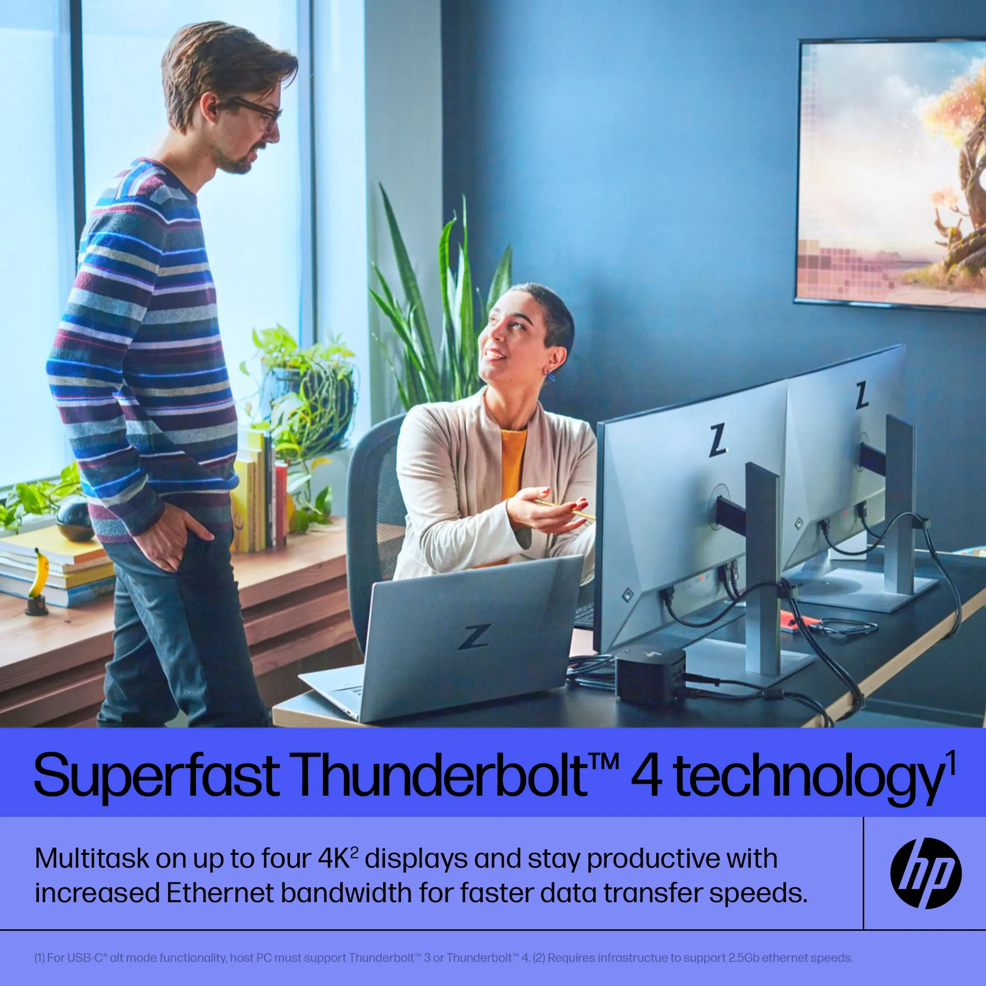 HP TB 120W G4 Dock EMEA - INTL English Loc - Euro plug