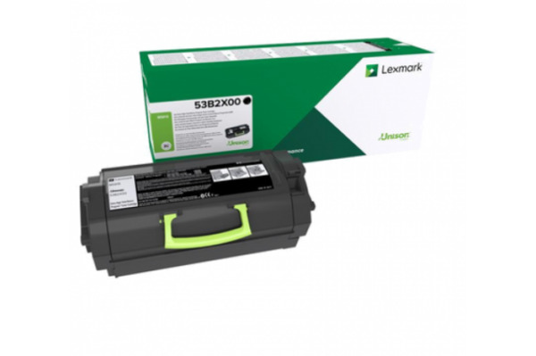 Lexmark 53B2X00 Extra High Yield toner cartridge, Black