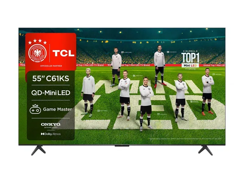TCL C61KS 55" 4K Mini LED Google TV, 120Hz, Dolby Vision, HDR10+