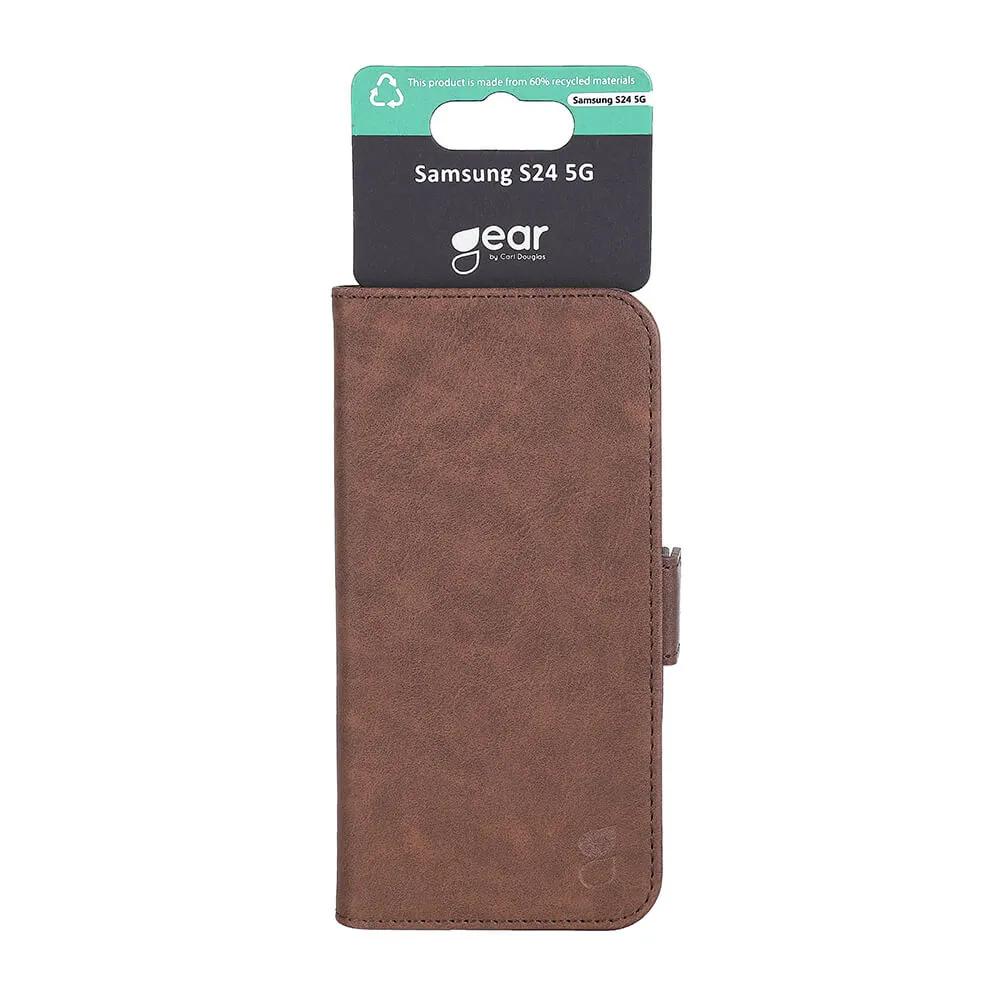 GEAR Wallet, Galaxy S24 -lompakkokotelo, Ruskea