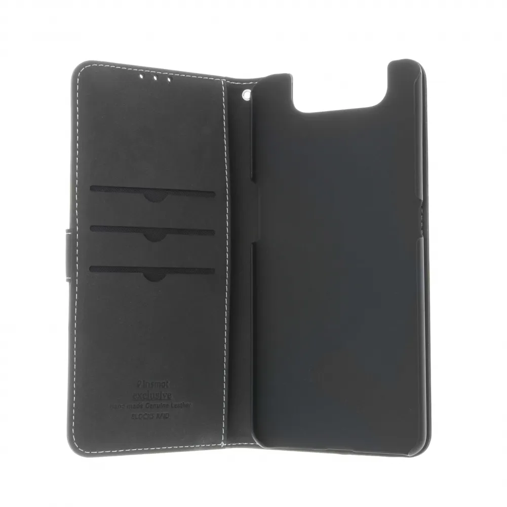 Insmat Flip Case, Galaxy A80 - plånboksfodral, Svart Insmat Flip Case, Galaxy A80 - plånboksfodral, Svart