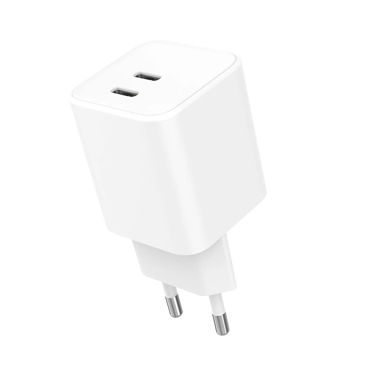 GEAR Charger 220V 2xUSB-C PD/PPS 65W GaN White