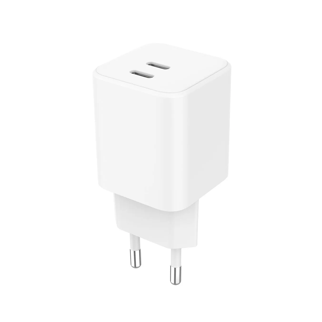 GEAR Charger 220V 2xUSB-C PD/PPS 65W GaN White
