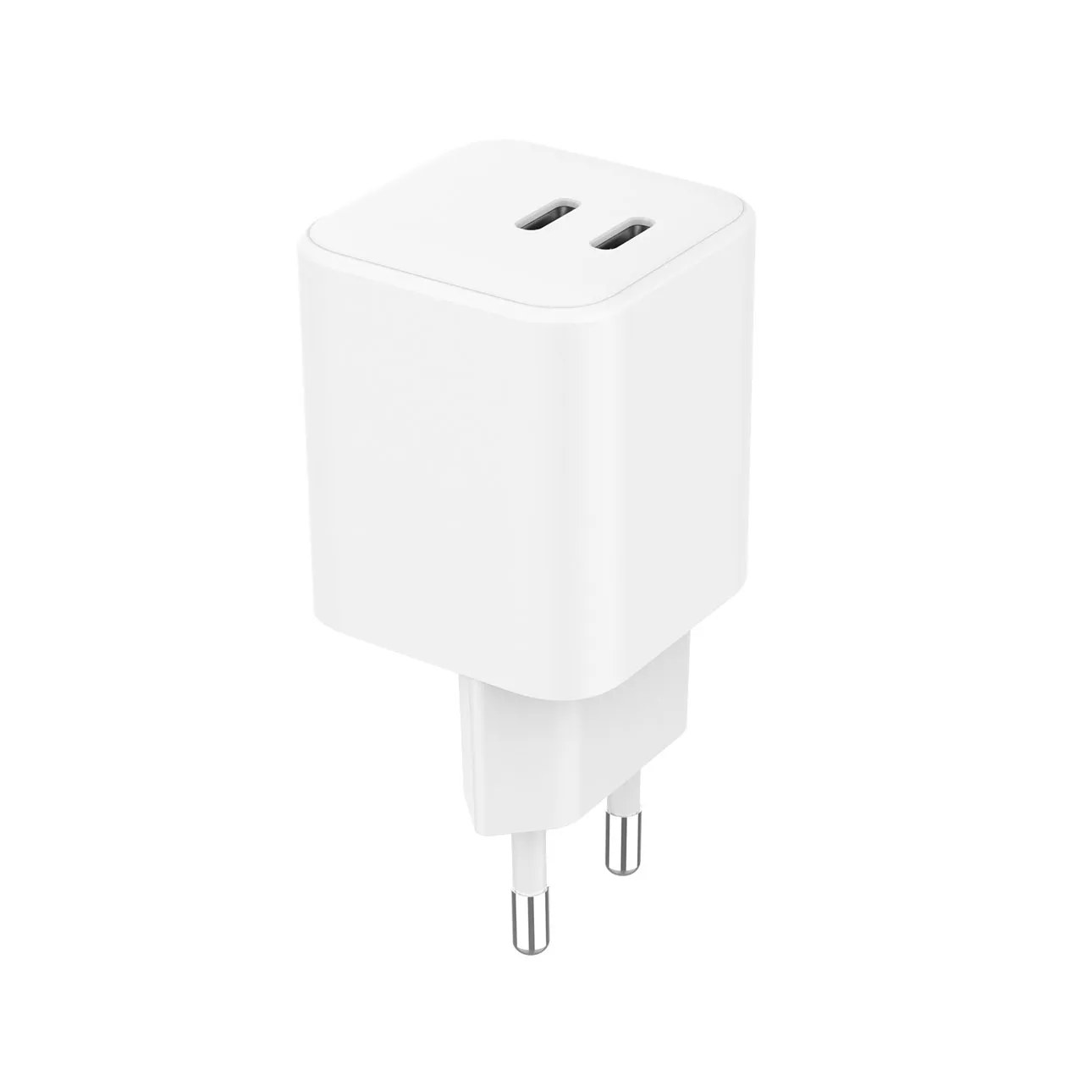 GEAR Charger 220V 2xUSB-C PD/PPS 65W GaN White