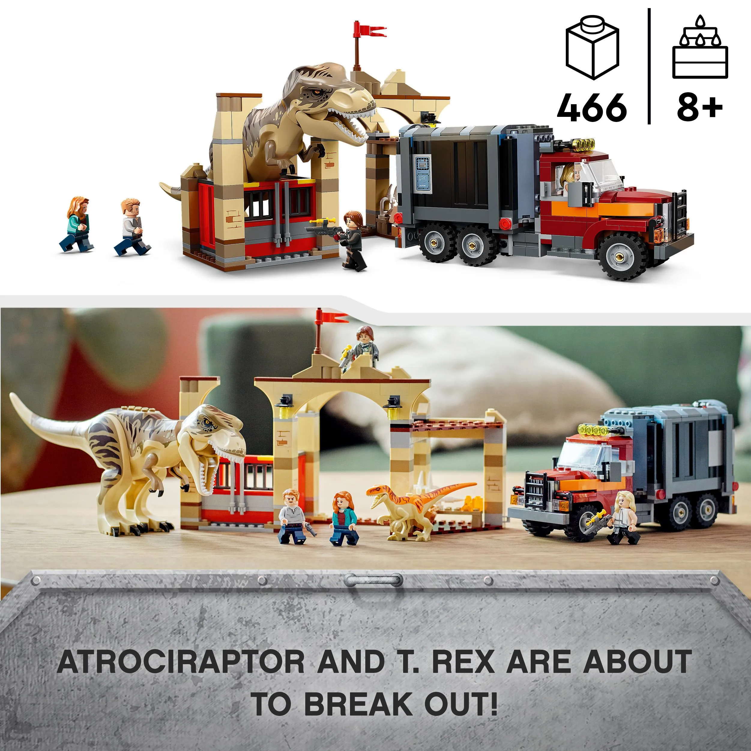 Lego T-Rex &amp; Atrociraptor - Dinosaurieflykt 76948