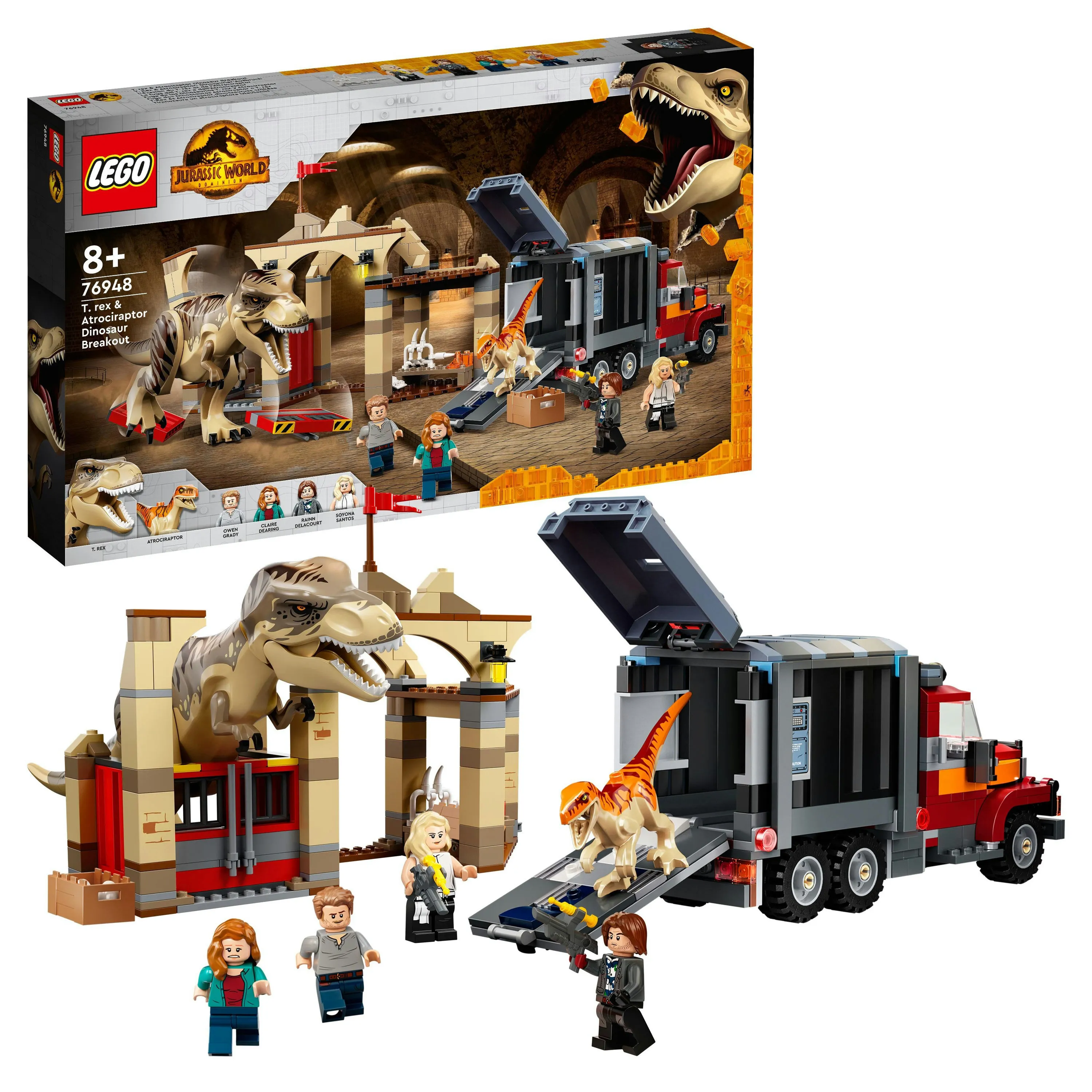 Lego T-Rex &amp; Atrociraptor - Dinosaurieflykt 76948