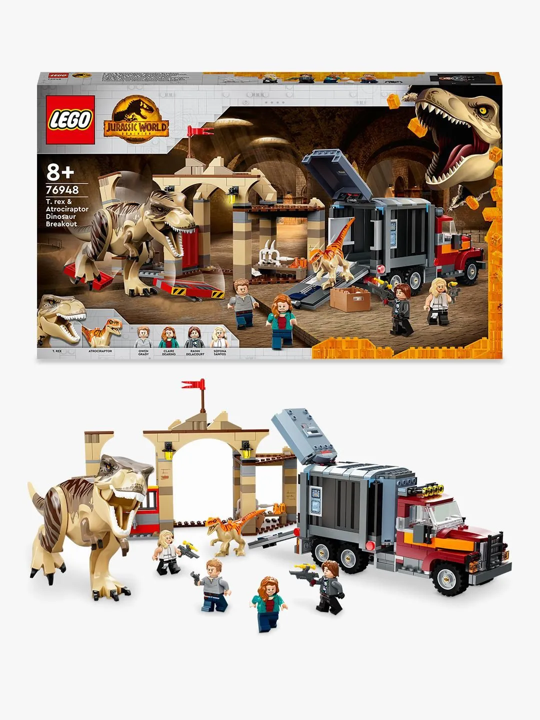 Lego T-Rex &amp; Atrociraptor - Dinosaurieflykt 76948