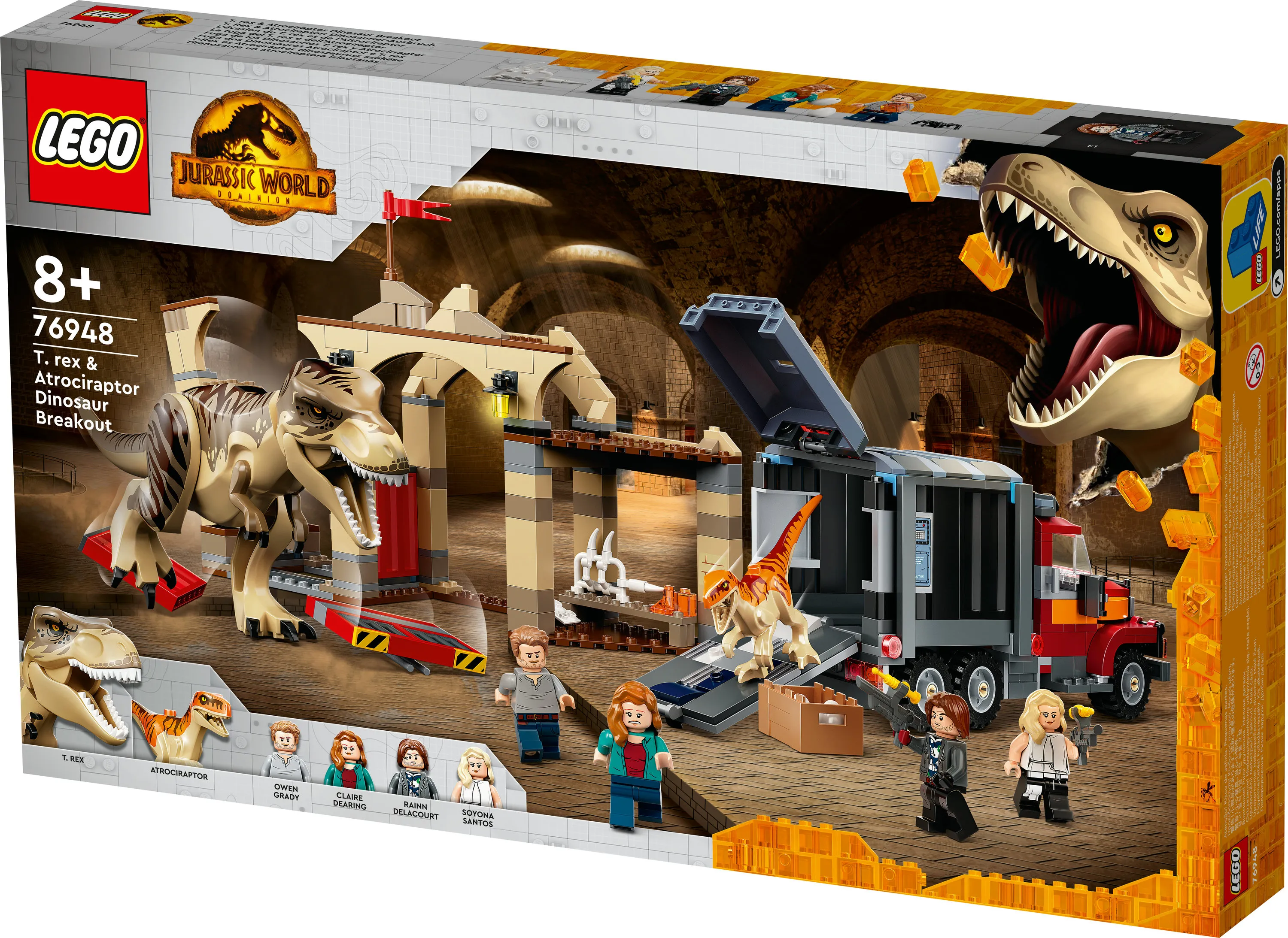 Lego T-Rex &amp; Atrociraptor - Dinosaurieflykt 76948