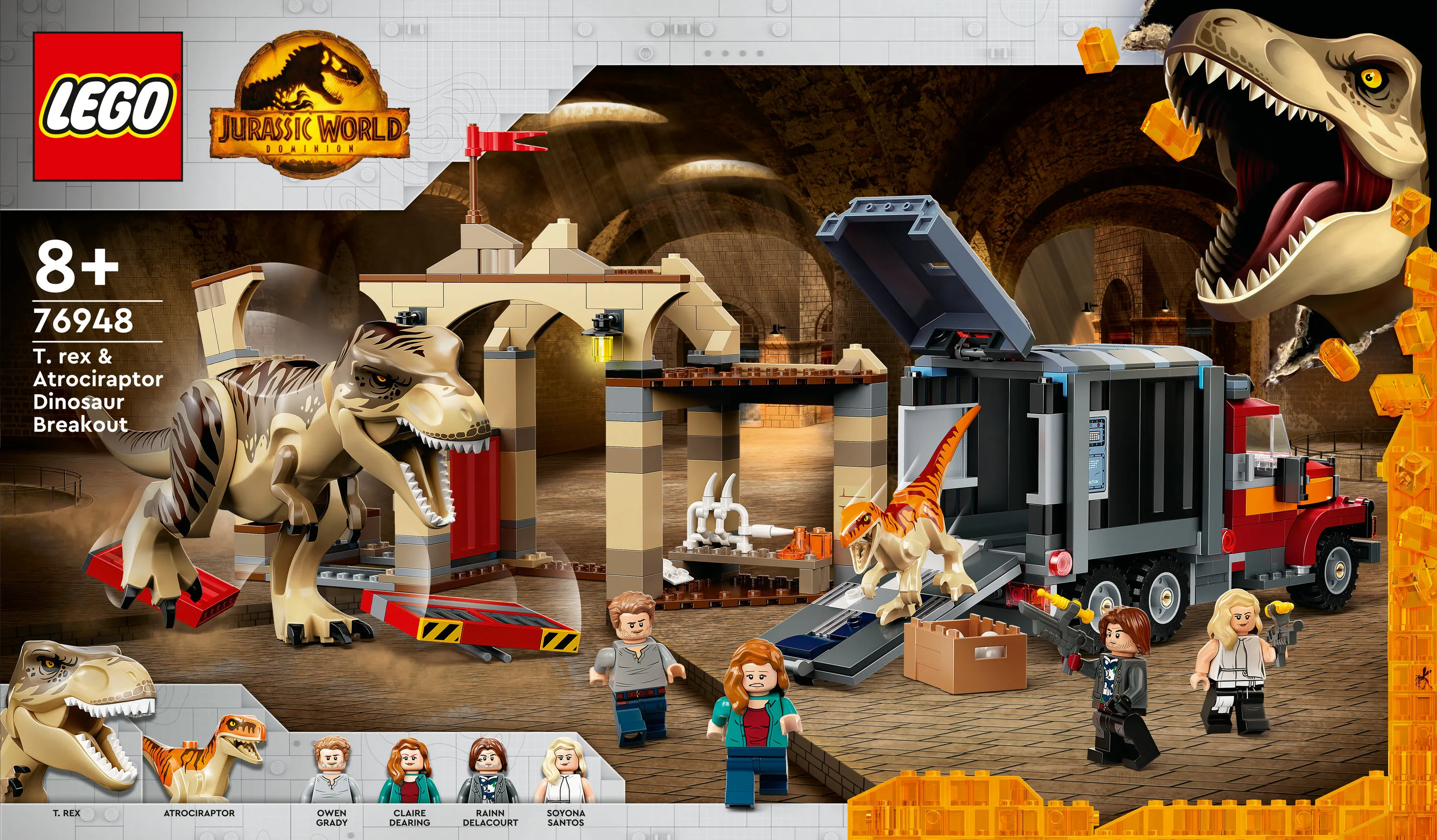 Lego T-Rex &amp; Atrociraptor - Dinosaurieflykt 76948