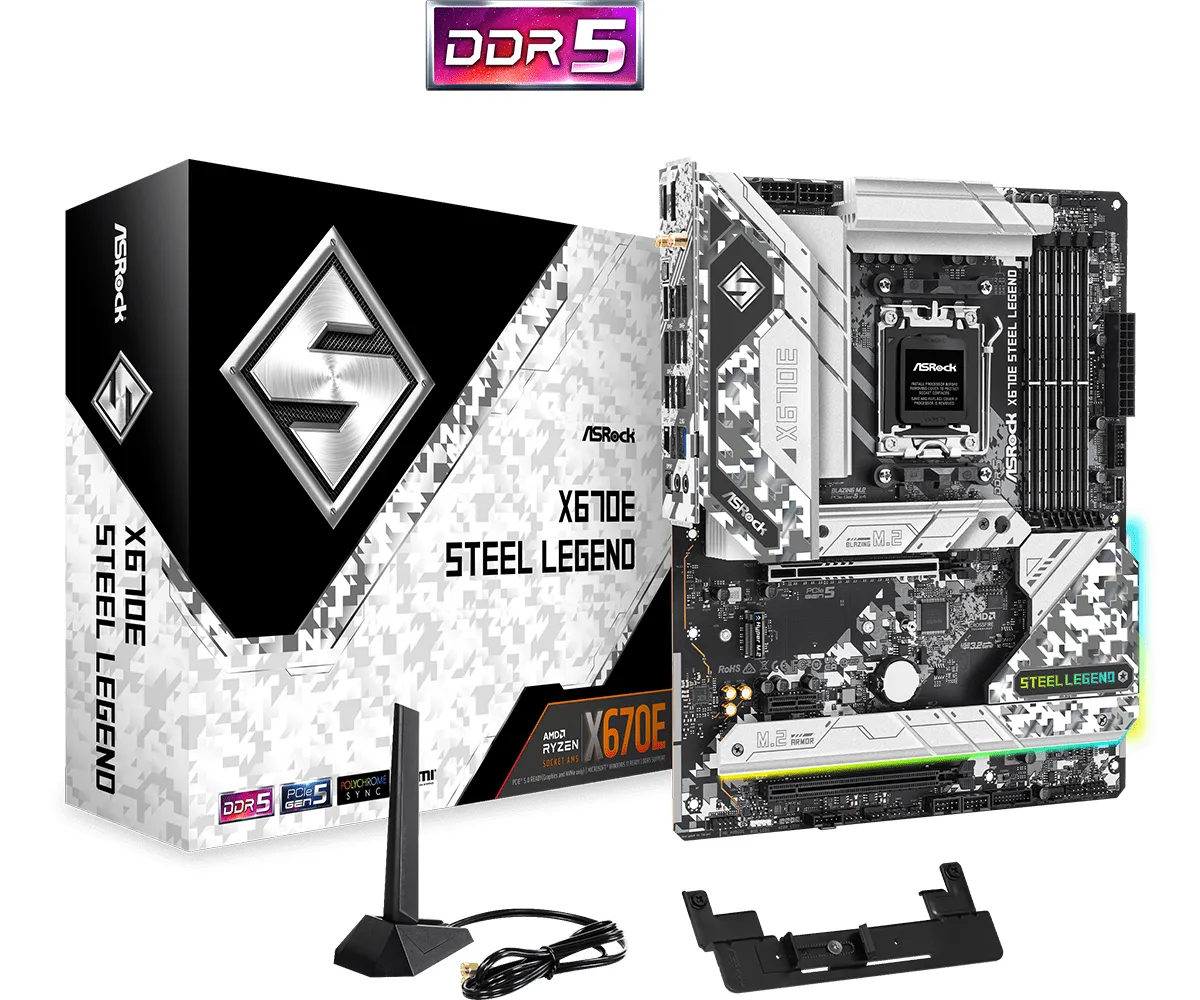 ASRock X670E Steel Legend ATX - moderkort