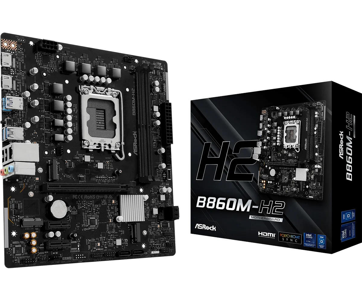 ASRock B860M-H2 LGA1851 mATX Motherboard