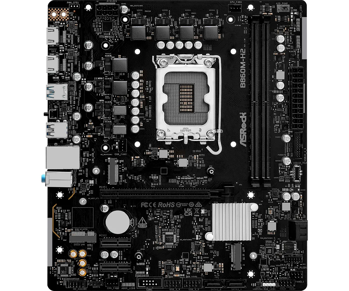 ASRock B860M-H2 LGA1851 mATX Motherboard