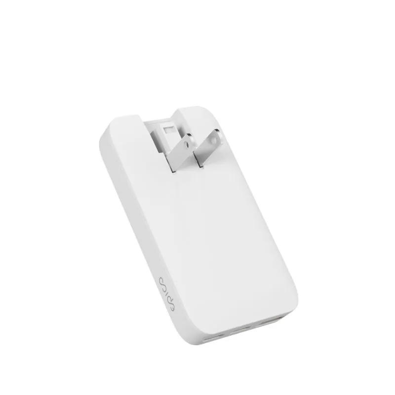 Epico Travel UltraBoost Flat GaN 65W Wall Charger EU65 | 2 &times; USB-C, 1&times; USB-A | White | Plugs for EU, UK, AU  &amp; &nbsp;US