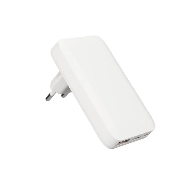 Epico Travel UltraBoost Flat GaN 65W Wall Charger EU65 | 2 &times; USB-C, 1&times; USB-A | White | Plugs for EU, UK, AU  &amp; &nbsp;US