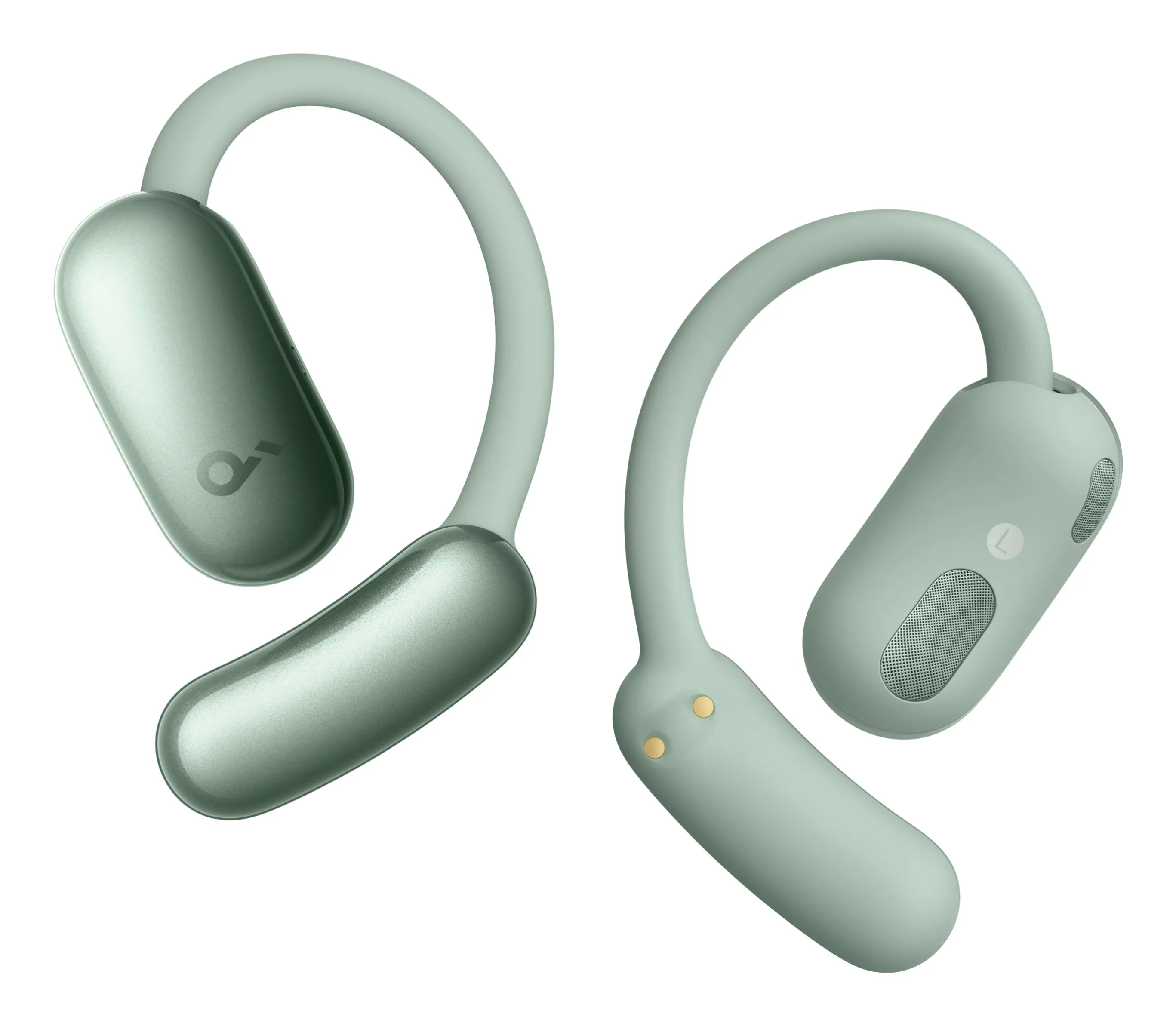 Anker Soundcore AeroFit 2 AI tr&aring;dl&ouml;s headset, gr&ouml;n