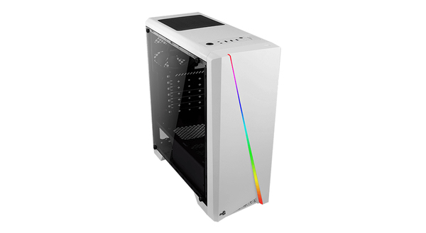 AeroCool Cylon Midi-Tower Case with window and RGB lighting, White
