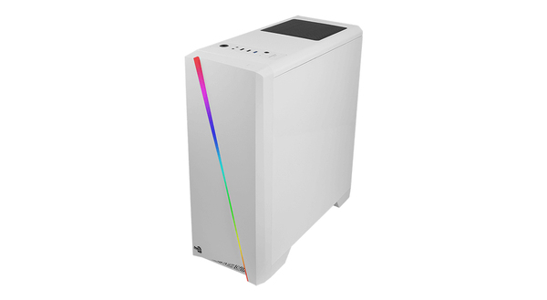 AeroCool Cylon Midi-Tower Case with window and RGB lighting, White