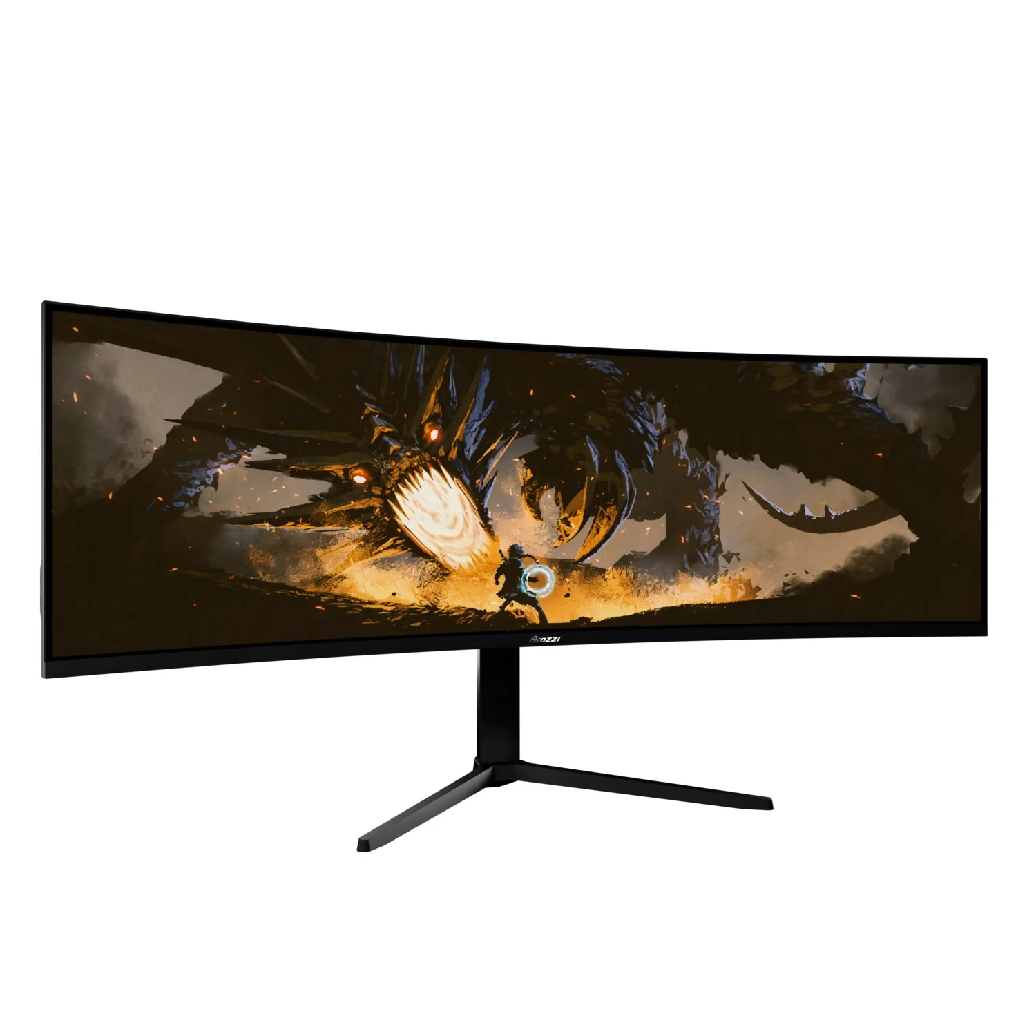 Arozzi 49&quot; Nova. UWQHD, 165Hz, 1ms, VA - curved spelsk&auml;rm, Svart