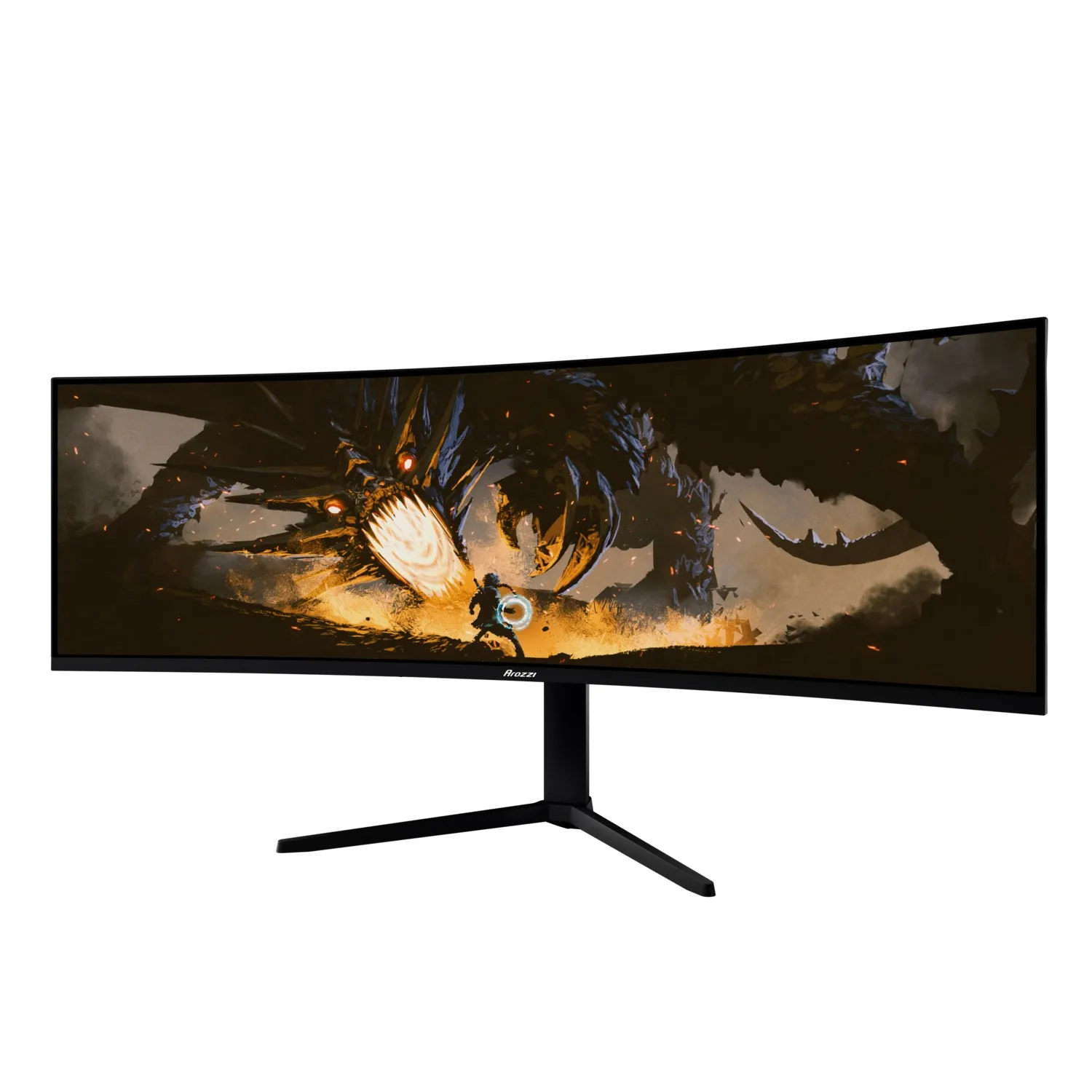 Arozzi 49&quot; Nova. UWQHD, 165Hz, 1ms, VA - curved spelsk&auml;rm, Svart