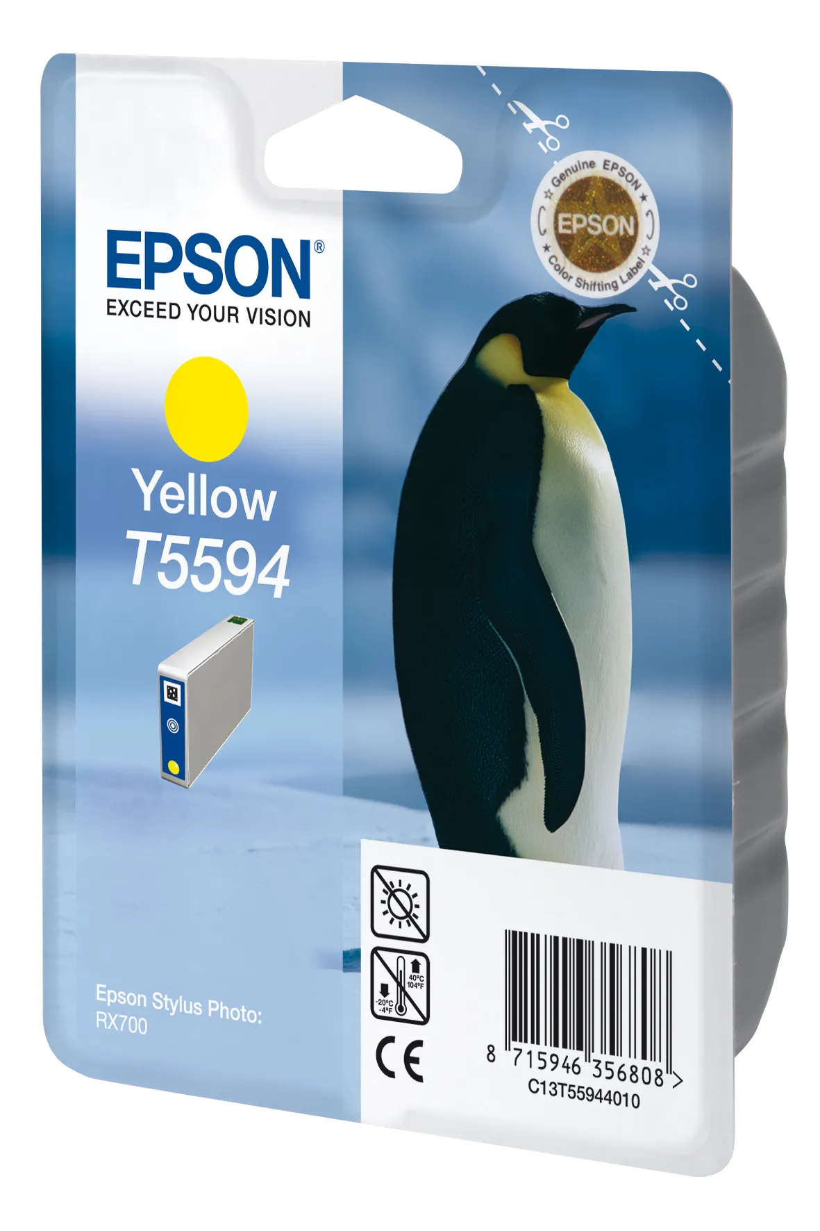 Epson C13T55944010 -mustekasetti, 13 ml, keltainen