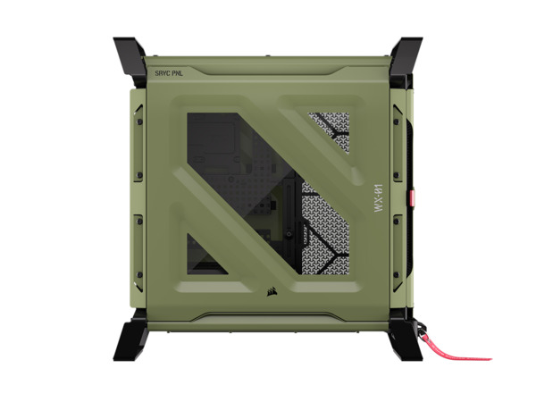 CORSAIR Warthog Airflow Midi-Tower Case with window, Olive Drab