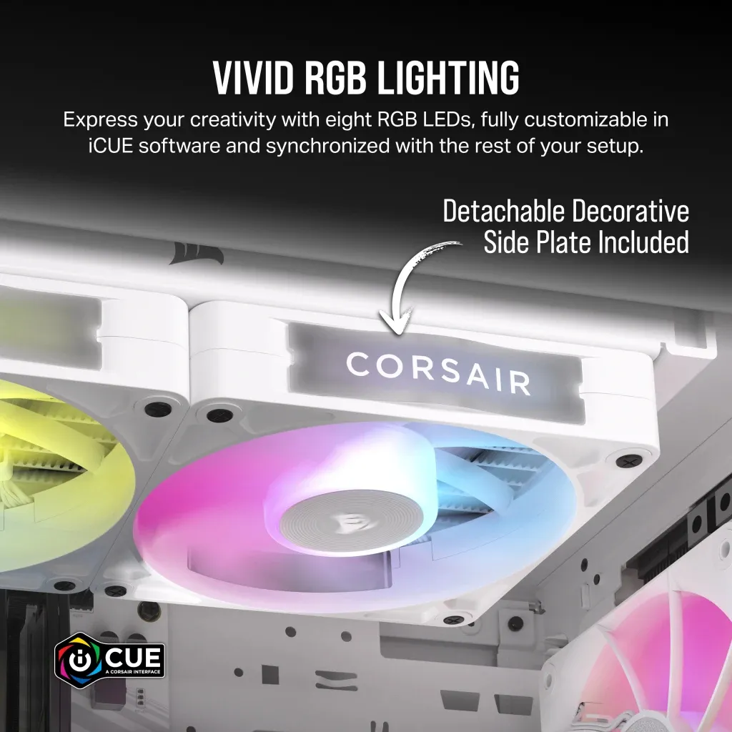 CORSAIR iCUE LINK RX140 RGB, 140mm PWM -case fan, white