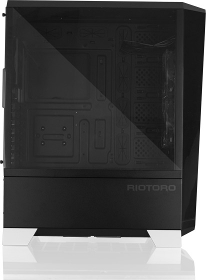 Riotoro CR1280 RGB, Full Tower chassi, f&ouml;nster, Svart