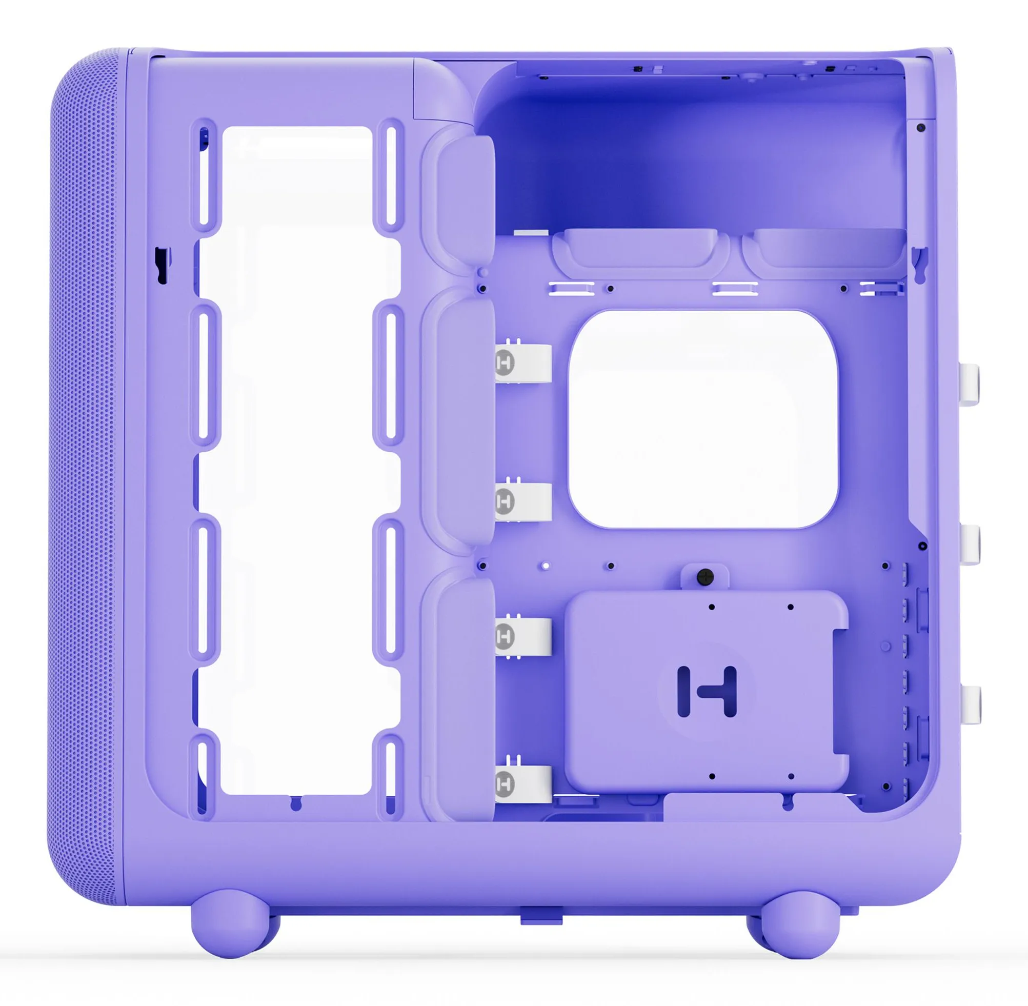 HYTE X50 midi-tower chassi med f&ouml;nster, Taro Milk