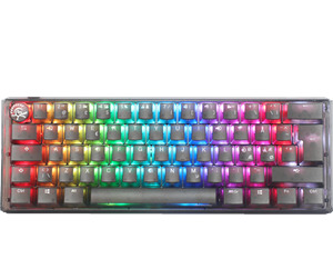 Ducky One 3 Aura 60% mekaniskt ergonomiskt speltangentbord, Kailh Box Jellyfish Y, vit