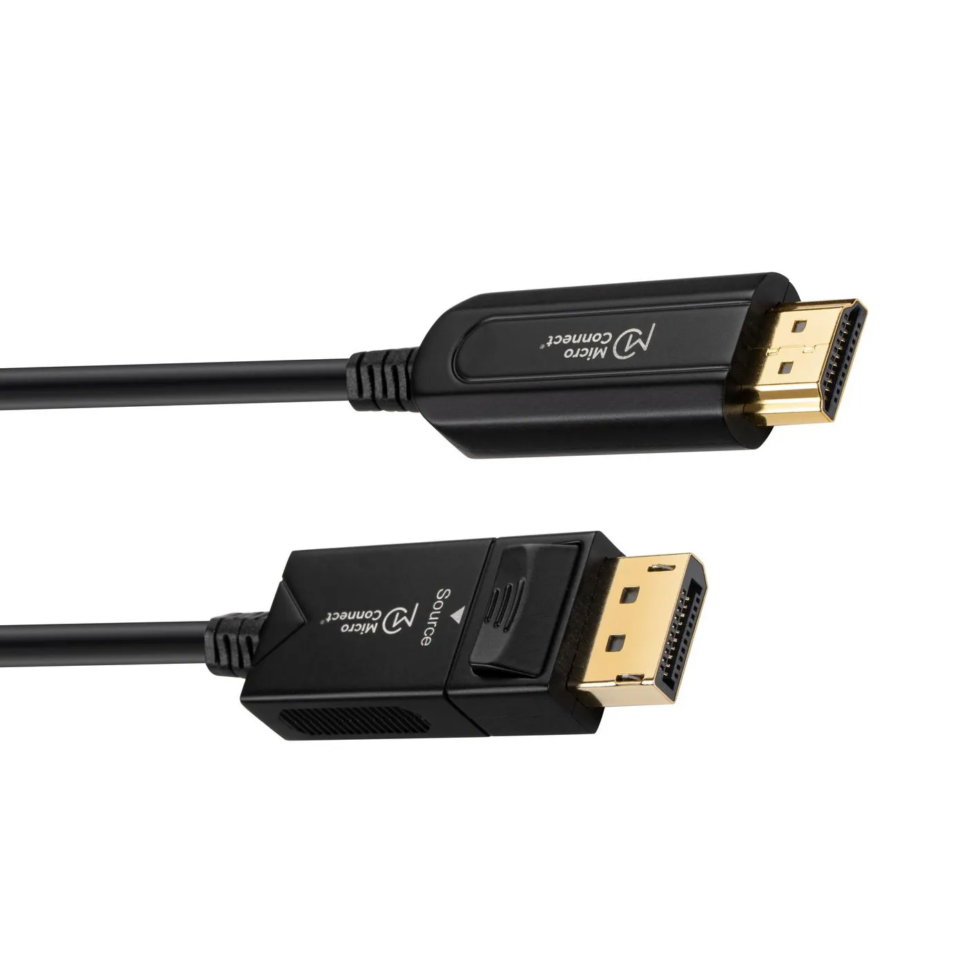 MicroConnect Active DisplayPort to HDMI Adapter Cable, 15 m, Black