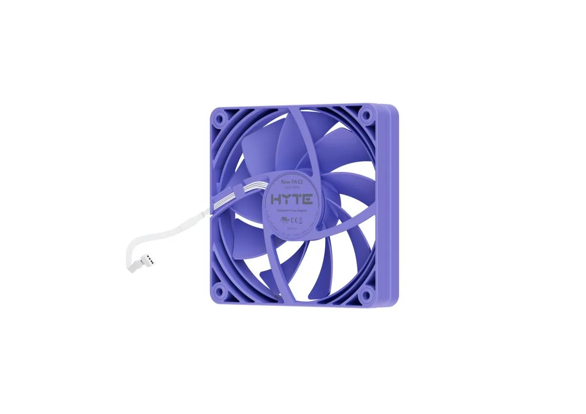 HYTE FA12 PWM Fan Kit, Fluid Dynamic Bearing, 120mm, 4-pack, Taro Milk