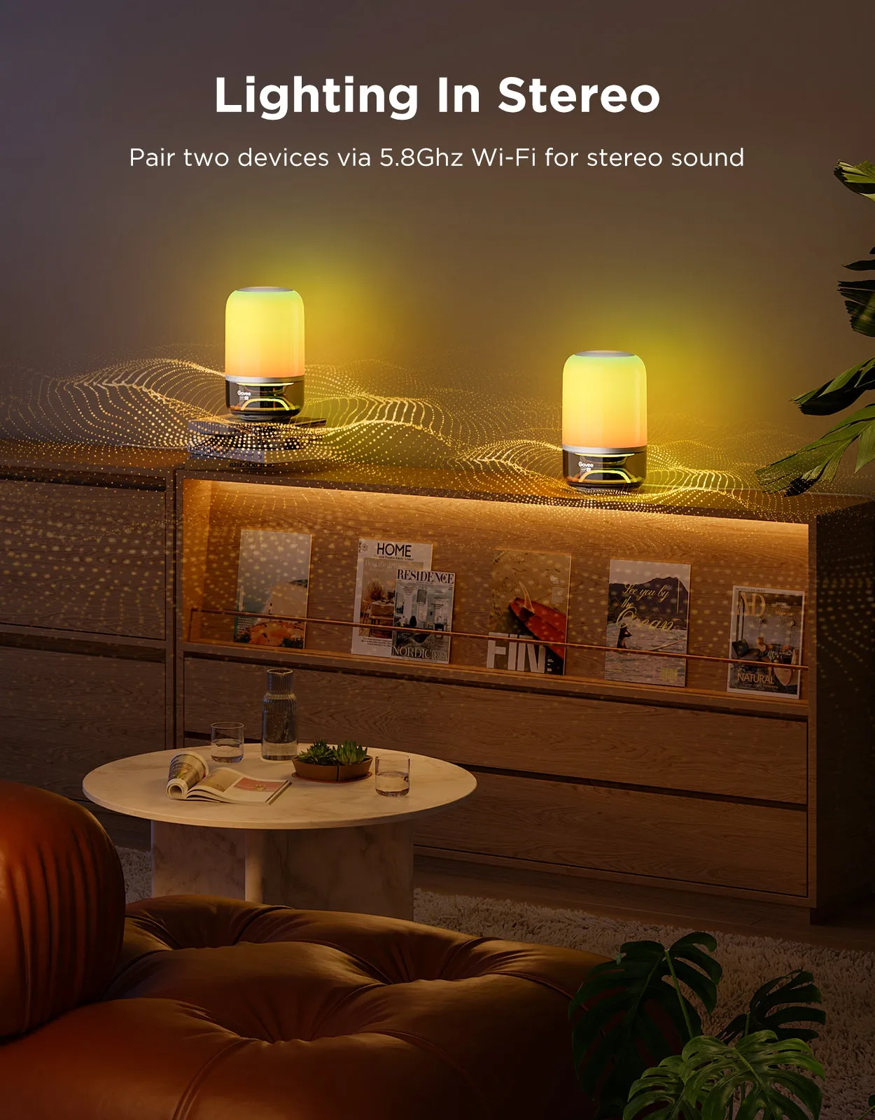 Govee Portable Table Lamp 2 Pro Sound by JBL