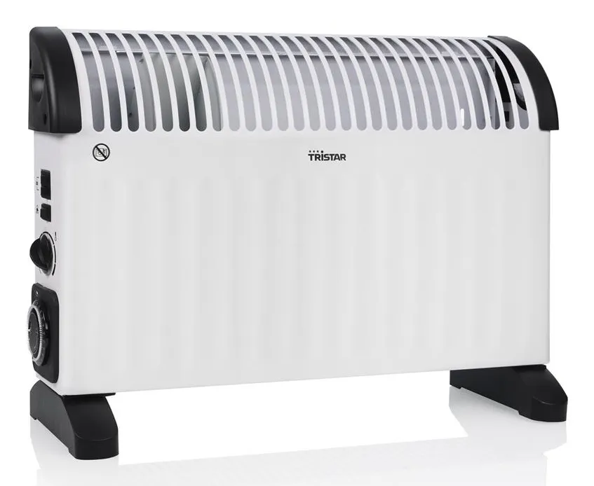 TRISTAR KA-5168 2000 W Convector Heater, White, Adjustable Thermostat, 24-Hour Timer