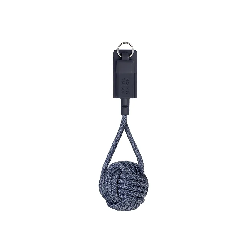 Native Union Key USB-A - Lightning -kaapeli, 15 cm, Indigo
