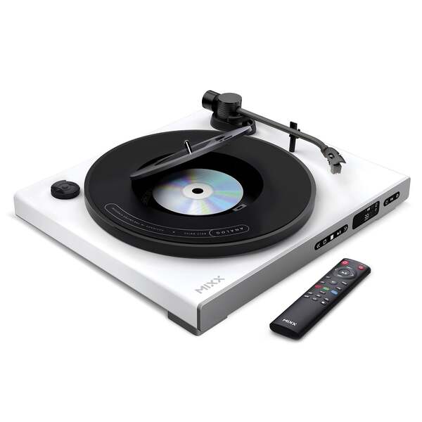 MIXX Vinyyli ja CD Soitin Analog Plus 2-in-1 Valkoinen