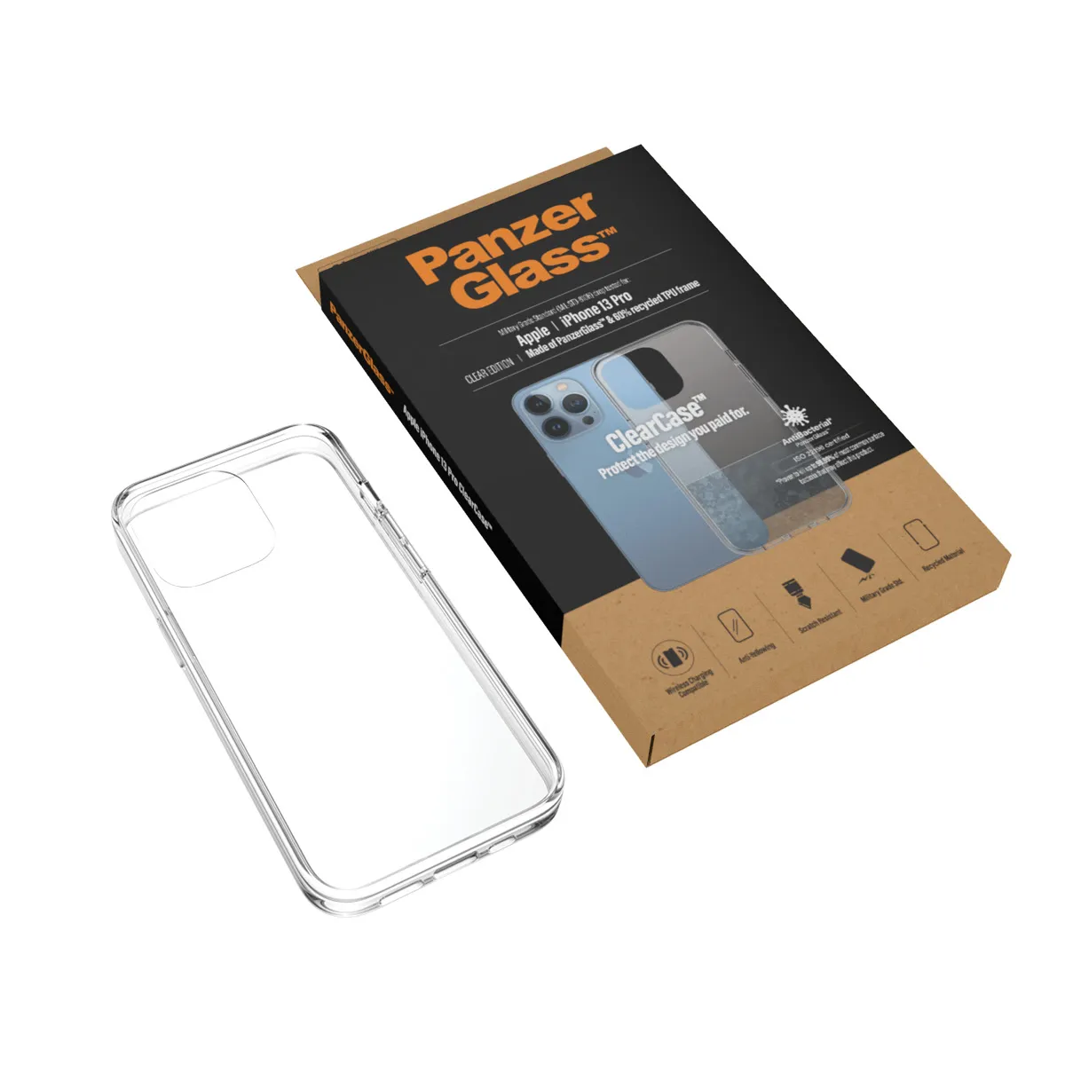 PanzerGlass ClearCase, iPhone 13 Pro - Case, Transparent