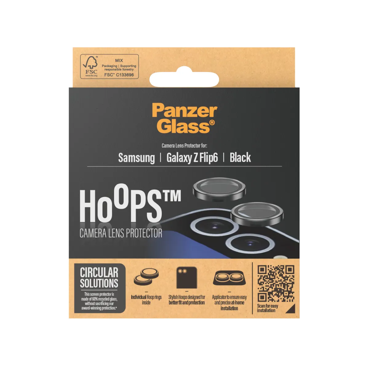 PanzerGlass Hoops Galaxy Z Flip6 - kameralinsskydd