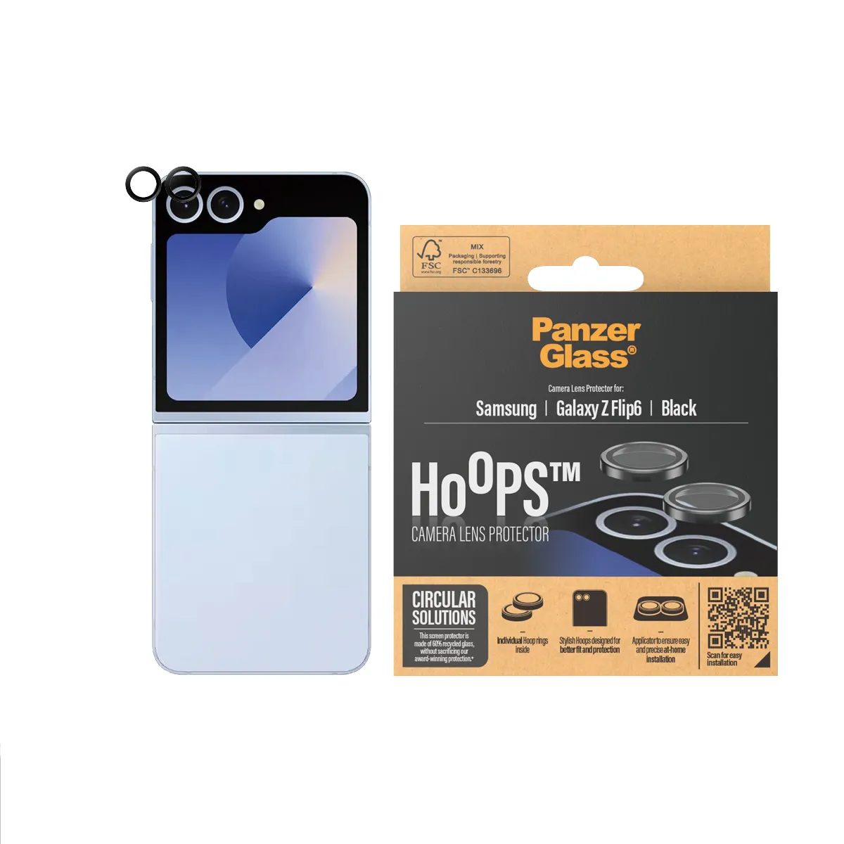 PanzerGlass Hoops Galaxy Z Flip6 - kameralinsskydd
