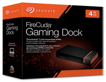 Seagate FireCuda Gaming Dock 4 TB - extern hårddisk