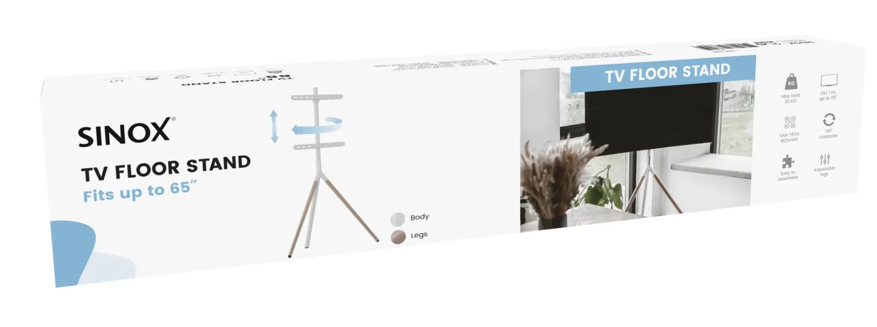Sinox Tripod SWB7260 Kolmijalka taulutelevisioille. 40-65&quot; (max 32kg)