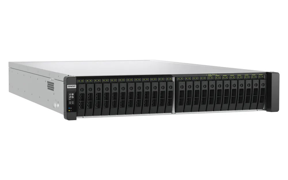 QNAP TDS-H2489FU-R2-4309Y-64G - Network Attached Storage, Black, Silver