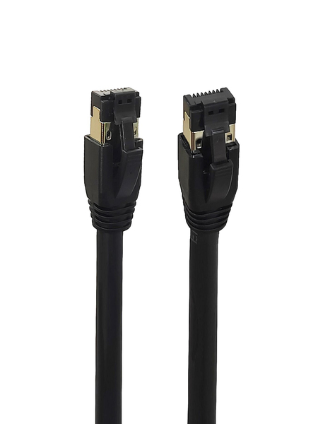 CAT8.1 S/FTP 0,25m Black LSZH